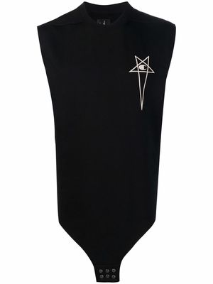 Rick Owens X Champion Pentagram embroidery tank top - Black