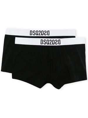 Dsquared2 two-pack logo-waistband boxers - Black