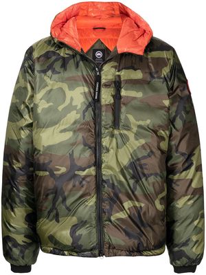 Canada Goose Lodge camouflage hooded jacket - Green