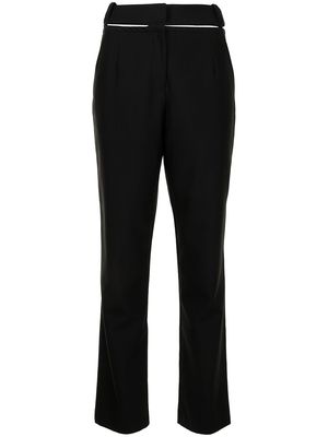 Christopher Esber high-waisted belted trousers - Black
