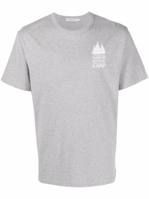 Maison Kitsuné cotton logo-print T-shirt - Grey