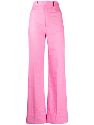 Jacquemus high-waisted wide-leg trousers - Pink