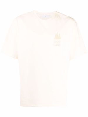 Maison Kitsuné logo-print short-sleeved T-shirt - Neutrals
