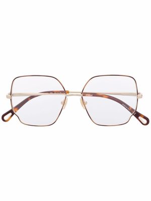Chloé Eyewear square-frame glasses - Gold