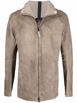 Isaac Sellam Experience suede zip-up jacket - Neutrals