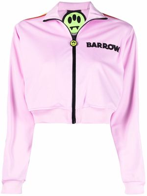 BARROW side-stripe cropped jacket - Pink