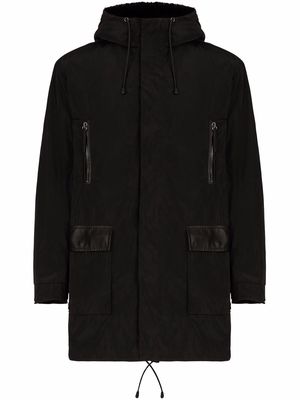 Giuseppe Zanotti Minsk hooded coat - Black