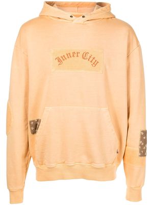 HONOR THE GIFT Nomad patchwork pullover hoodie - Yellow