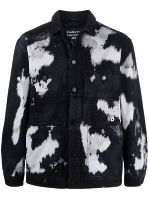 Etudes Guest bleached denim jacket - Black