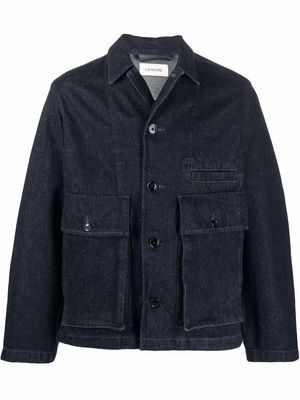 Lemaire denim shirt jacket - Blue