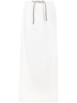 Christopher Esber crystal-embellished maxi skirt - White