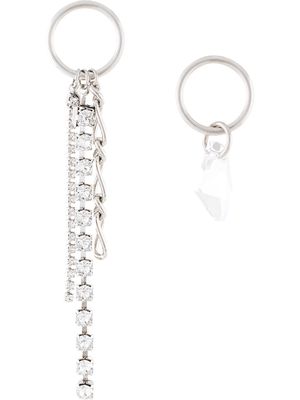 Justine Clenquet Ewan mismatched earrings - Silver