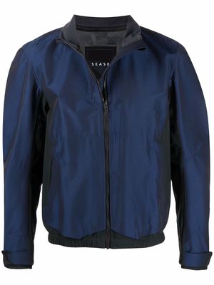 Sease detachable-hood zip-up jacket - Blue