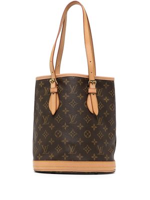 Louis Vuitton 2021 pre-owned monogram Bucket PM tote - Brown
