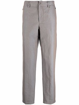 ASPESI striped straight-leg trousers - Grey