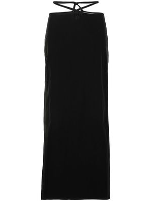 Christopher Esber cut out-detail maxi skirt - Black