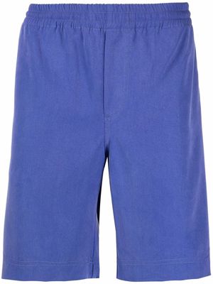 MSGM elasticated waistband track shorts - Blue