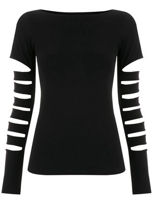 Gloria Coelho cut-out detail T-shirt - Black