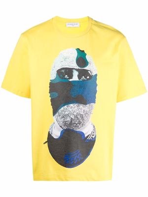 Ih Nom Uh Nit mask-print T-shirt - Yellow