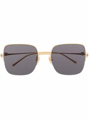 Boucheron Eyewear large square-frame sunglasses - Gold