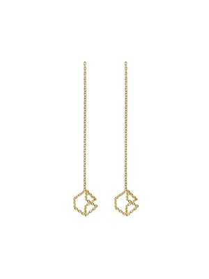 Shihara Chain Earrings 04s - Metallic