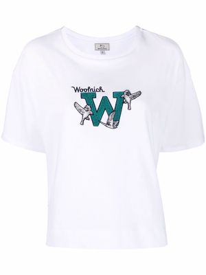 Woolrich embroidered-logo T-shirt - White
