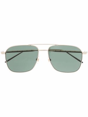 Montblanc square tinted sunglasses - Gold