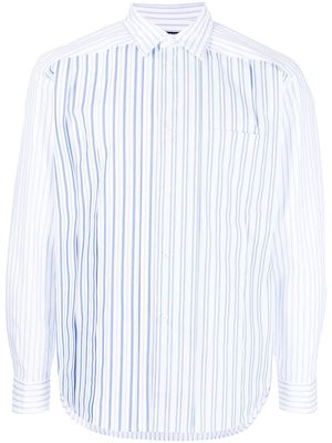 Comme Des Garçons Homme Deux striped long-sleeve shirt - Blue