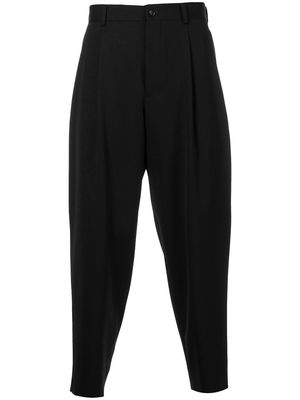 Comme Des Garçons Homme Deux pleated tailored-cut trousers - Black