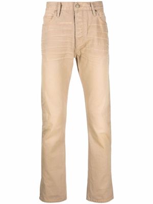 Fear Of God high-rise straight-leg jeans - Brown
