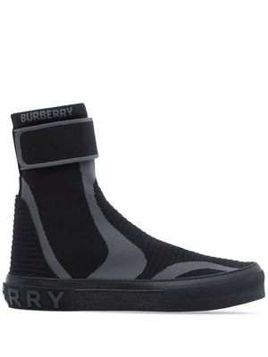 Burberry knitted sub high-top sneakers - Black