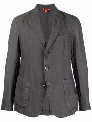 Barena single-breasted linen jacket - Grey
