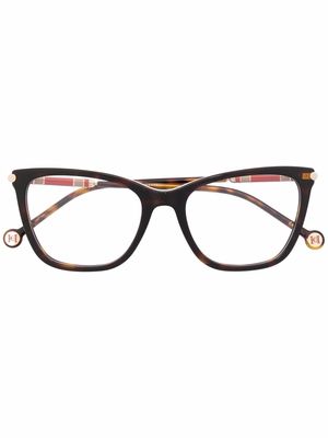 Carolina Herrera cat-eye frame glasses - Brown