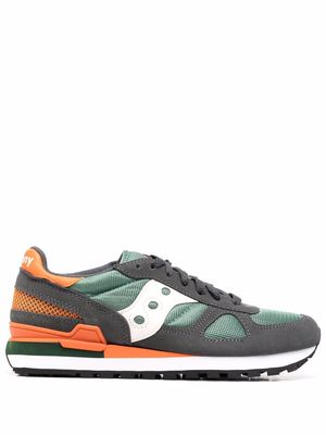 Saucony colour-block lace-up trainers - Green