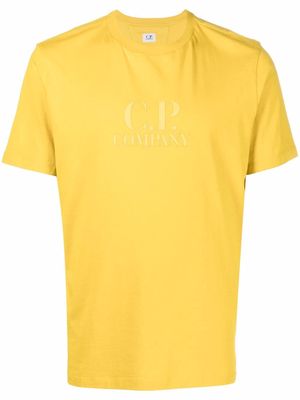 C.P. Company logo-print crewneck T-shirt - Yellow