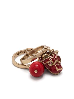 Ports 1961 charm detail ring - Gold