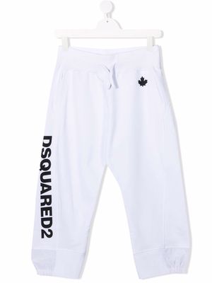 Dsquared2 Kids TEEN logo tracksuit bottoms - White
