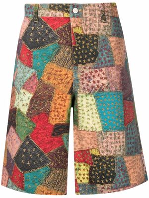Andersson Bell patchwork Bermuda shorts - Pink
