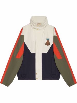 Gucci Pineapple-patch longs-sleeve jacket - White