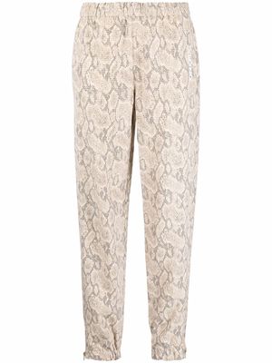Kenzo snakeskin-print trousers - Neutrals