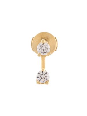 Anita Ko diamond lobe earring - Metallic