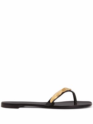 Giuseppe Zanotti Anuby thong sandals - Black