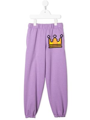 Natasha Zinko Kids pixel print joggers - Purple