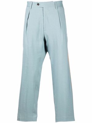 ETRO cropped chino trousers - Blue