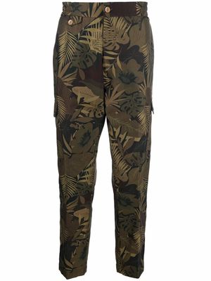ETRO Jungle-print cargo trousers - Green
