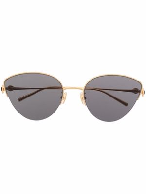 Boucheron Eyewear cat-eye frame sunglasses - Gold