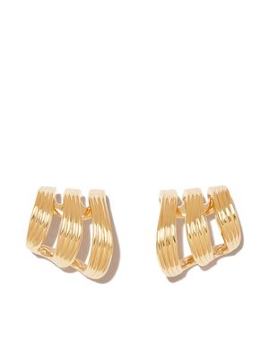 Fernando Jorge 18kt yellow gold Stream Lines earrings