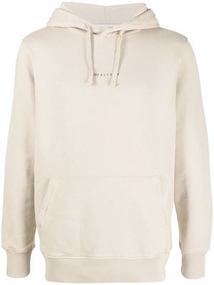 1017 ALYX 9SM logo-print pullover hoodie - Neutrals