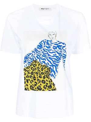 Ports 1961 graphic-print short-sleeved T-shirt - White