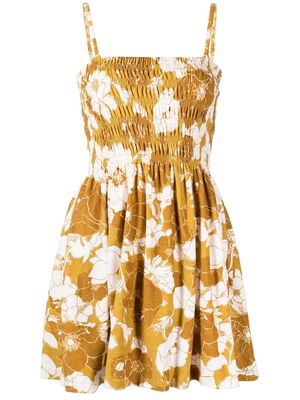 Faithfull the Brand Felisha floral-print midi dress - Brown